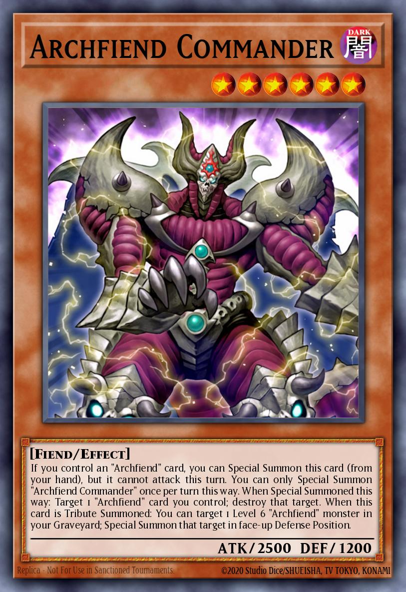 Archfiend Commander Yu-Gi-Oh card