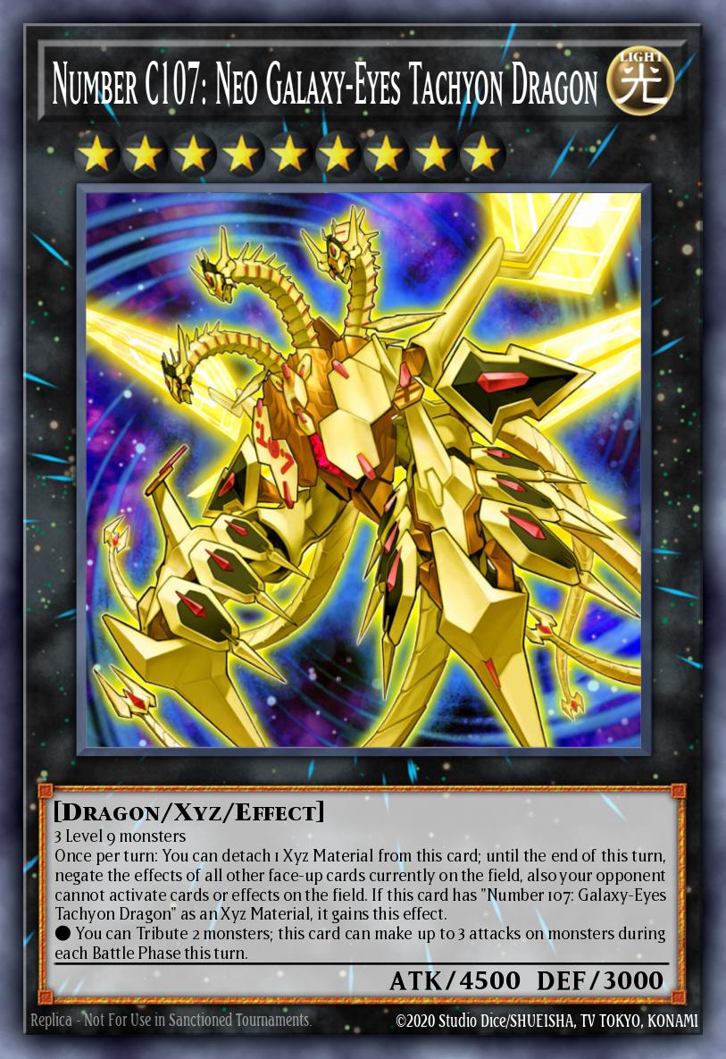 Number C107: Neo Galaxy-Eyes Tachyon Dragon Yu-Gi-Oh card