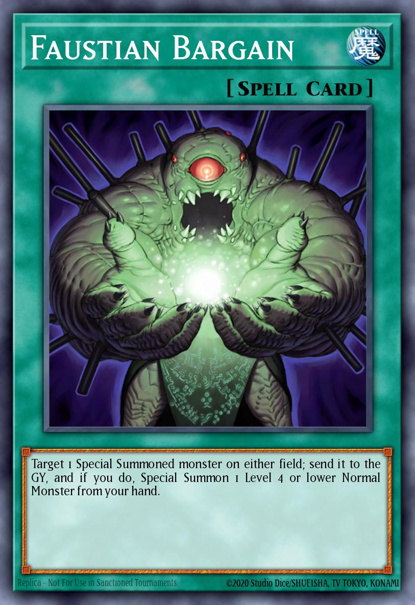Faustian Bargain Yu-Gi-Oh card