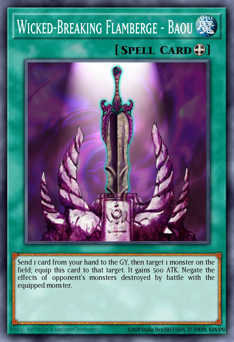 Wicked-Breaking Flamberge - Baou Yu-Gi-Oh card