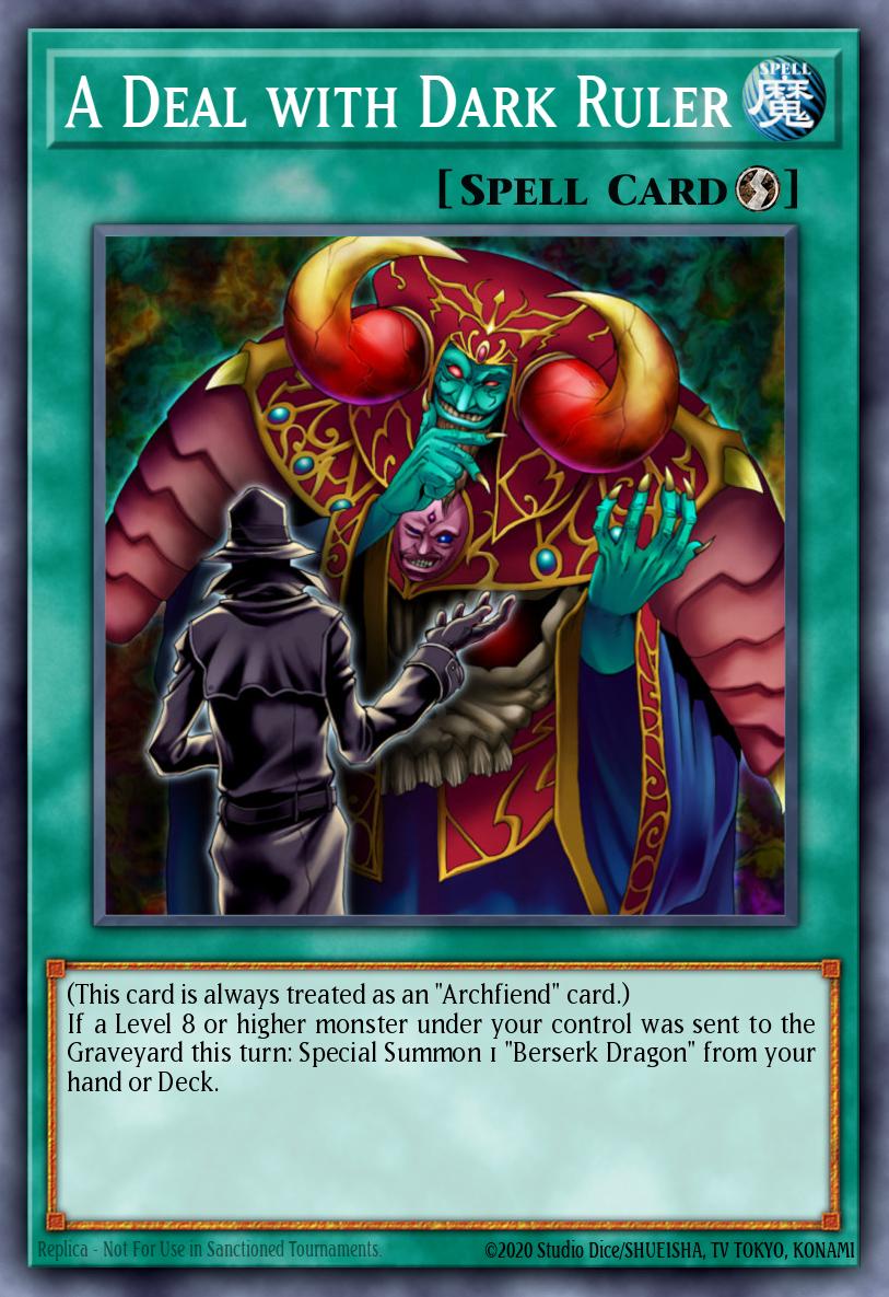 A Deal with Dark Ruler Yu-Gi-Oh card