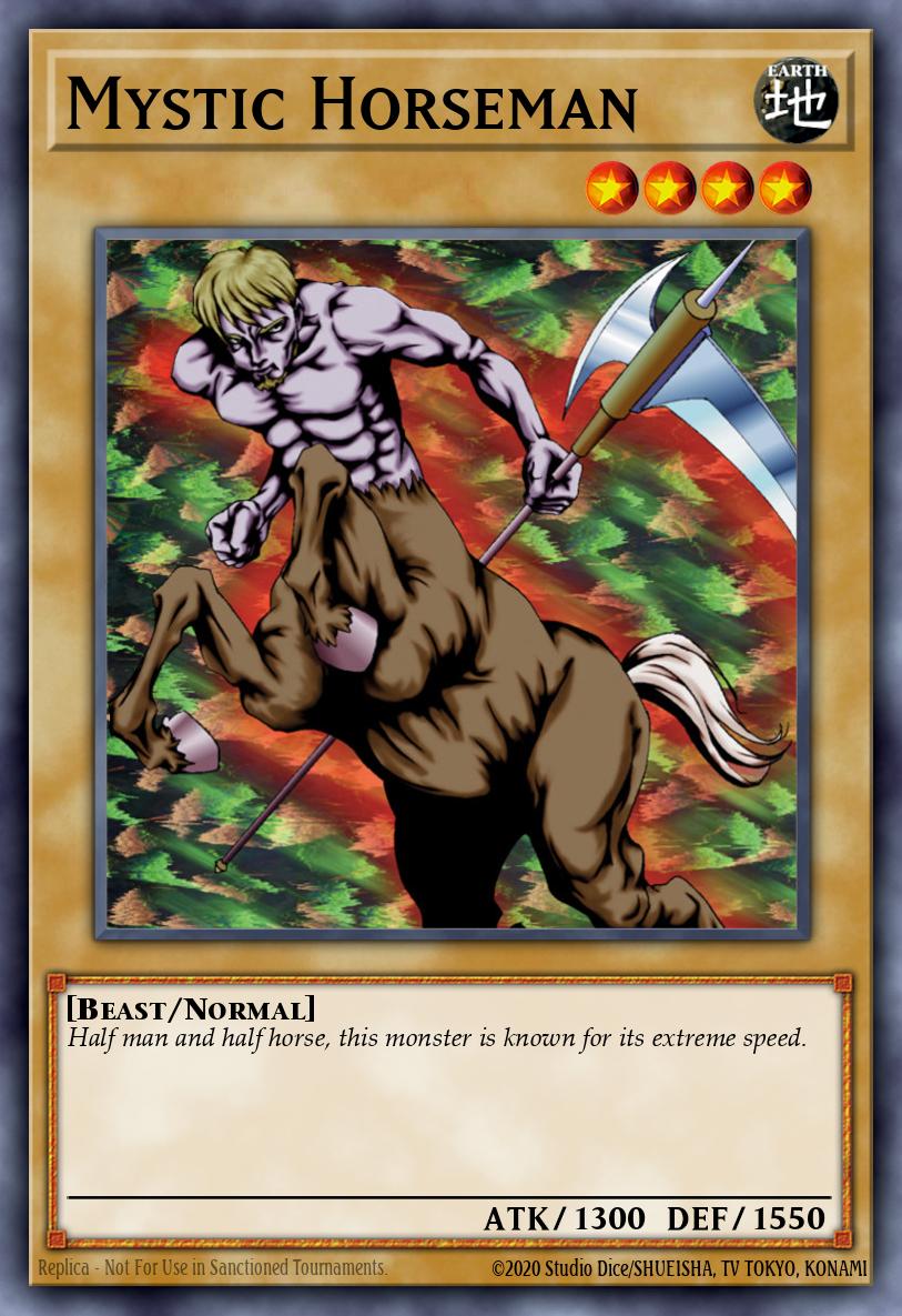 Mystic Horseman Yu-Gi-Oh card