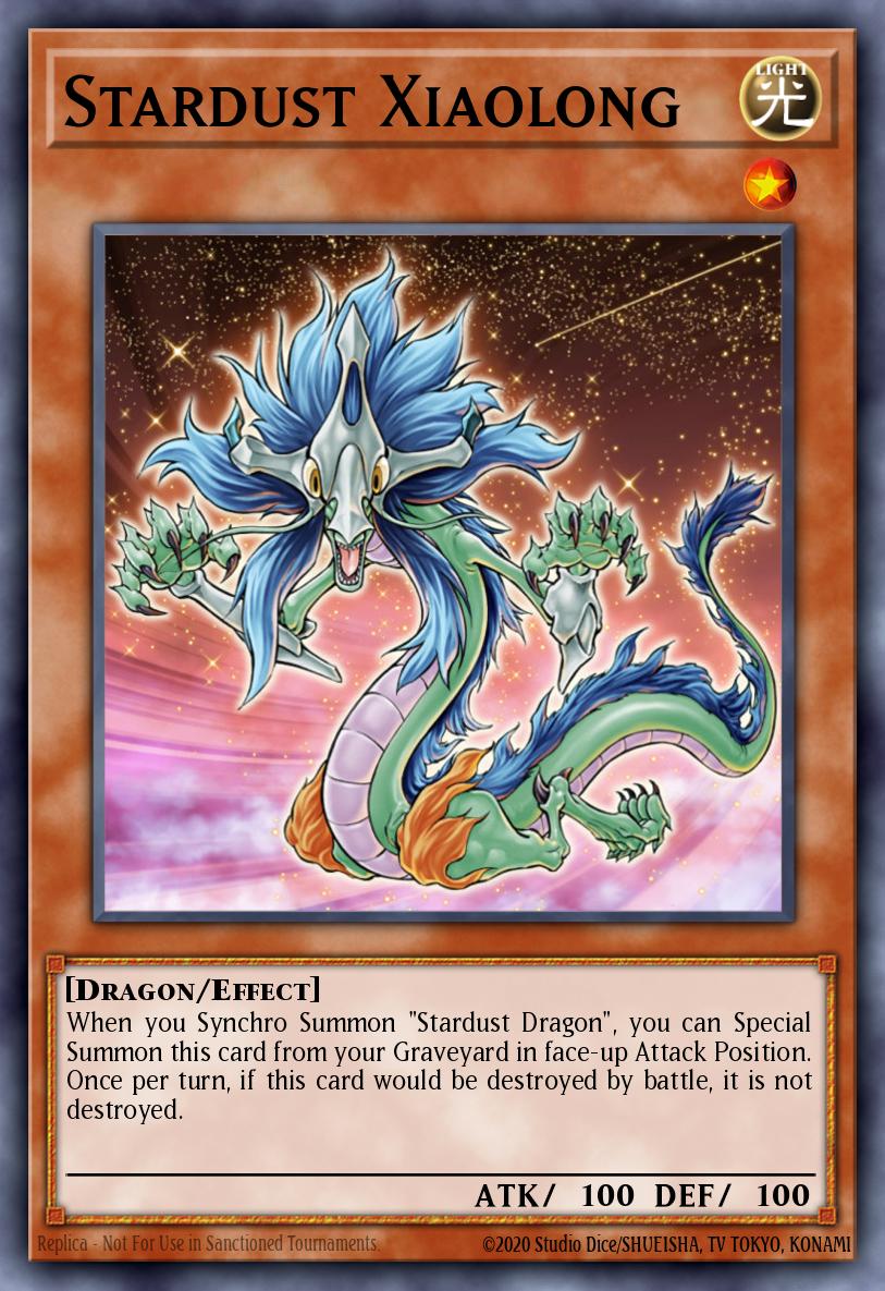 Stardust Xiaolong Yu-Gi-Oh card