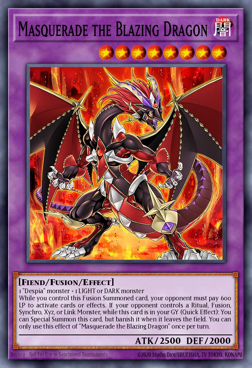 Masquerade the Blazing Dragon Yu-Gi-Oh card