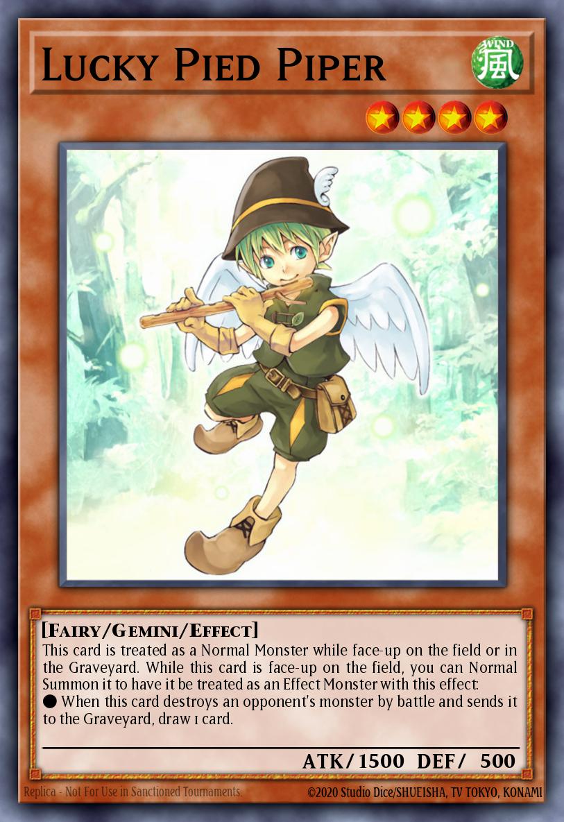 Lucky Pied Piper Yu-Gi-Oh card