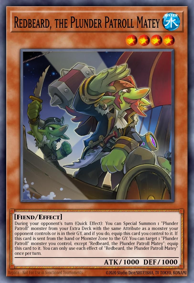 Redbeard, the Plunder Patroll Matey Yu-Gi-Oh card