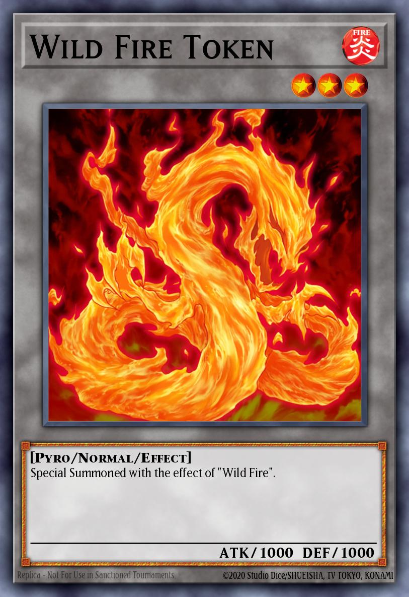 Wild Fire Token Yu-Gi-Oh card