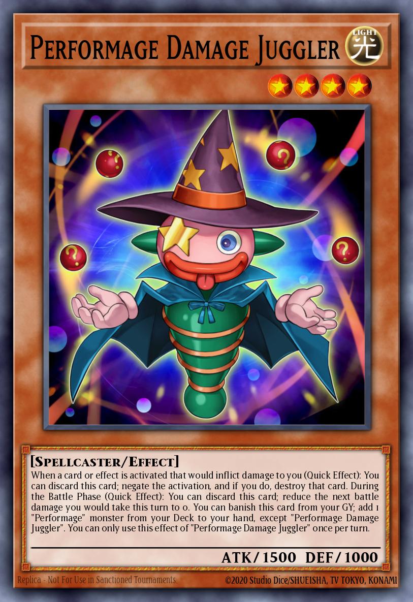 Performage Damage Juggler Yu-Gi-Oh card