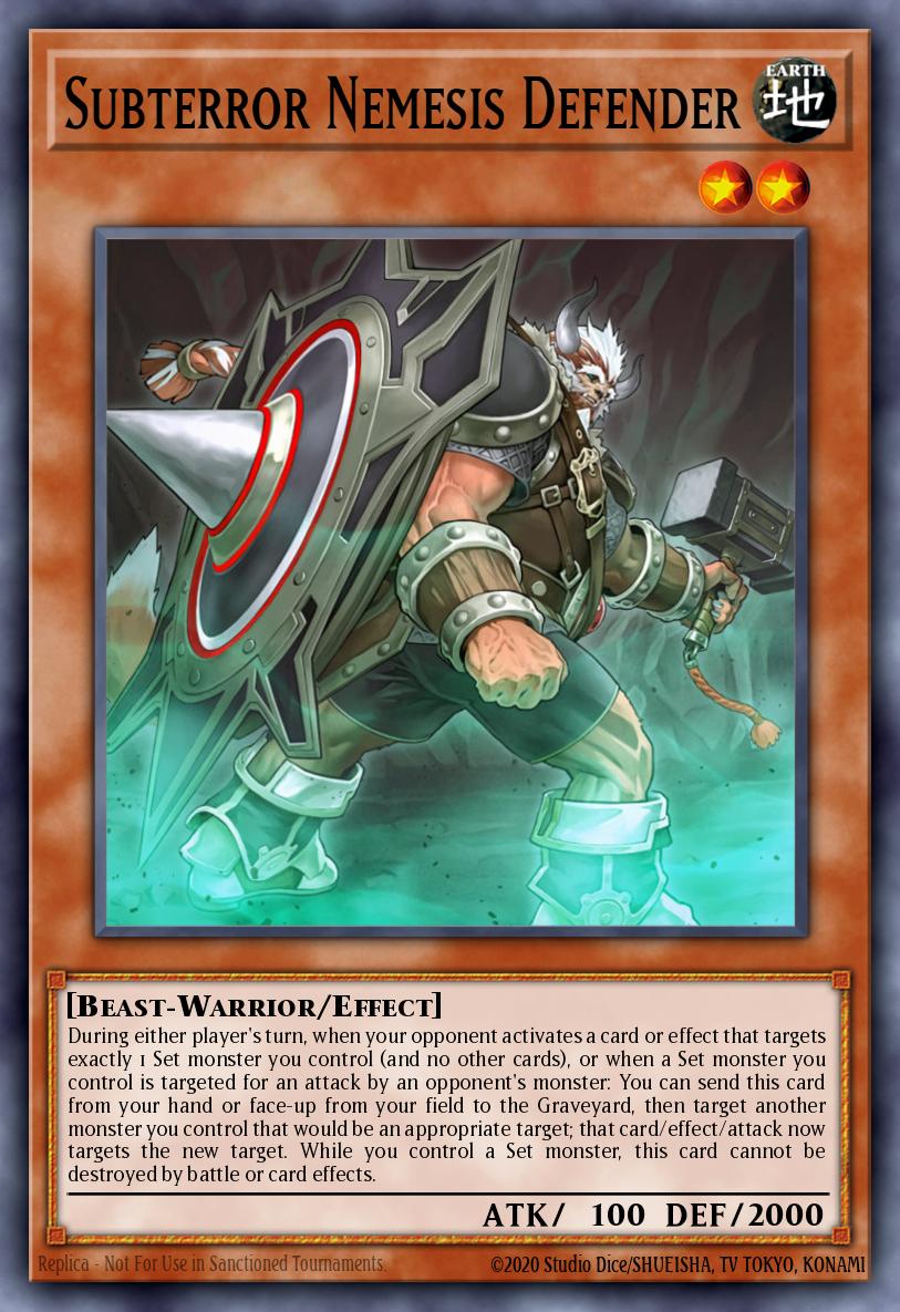 Subterror Nemesis Defender Yu-Gi-Oh card