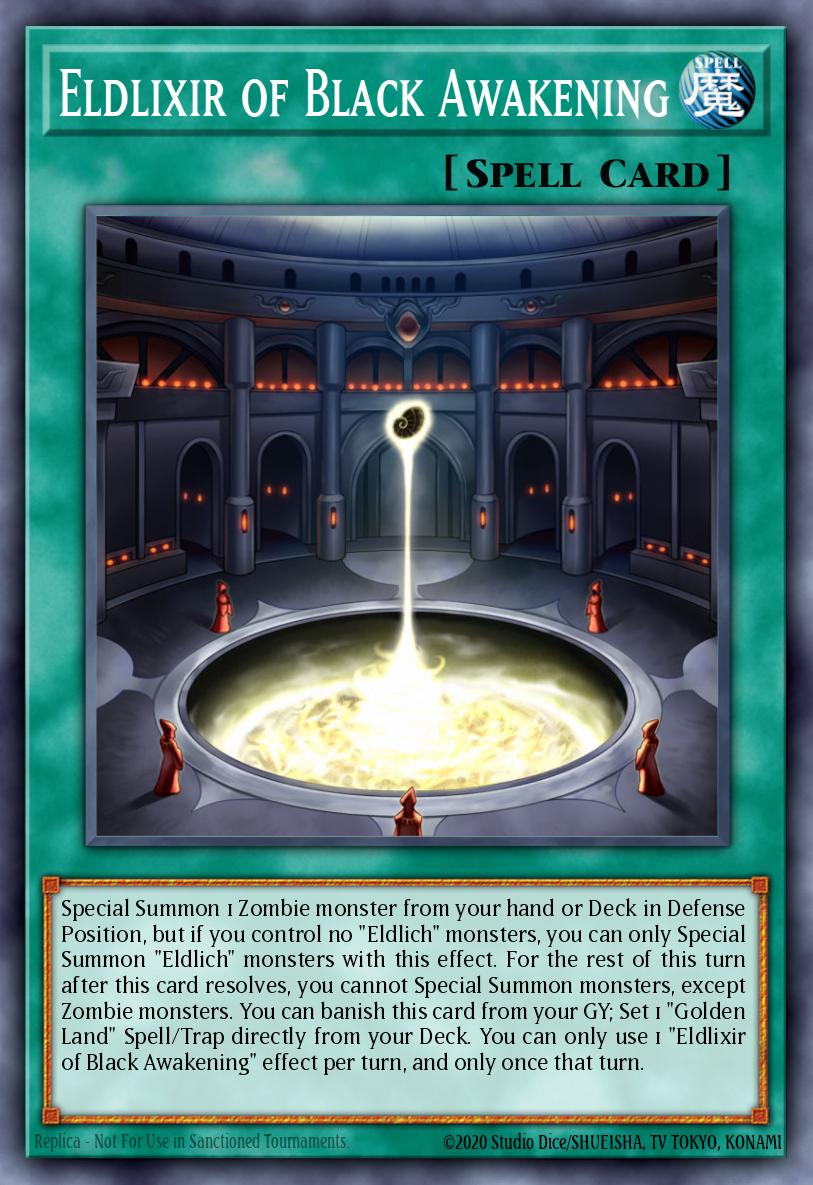 Eldlixir of Black Awakening Yu-Gi-Oh card