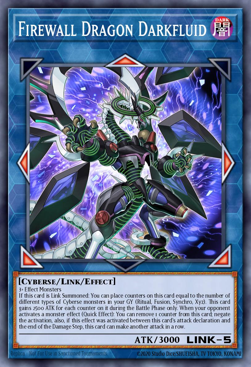 Firewall Dragon Darkfluid Yu-Gi-Oh card