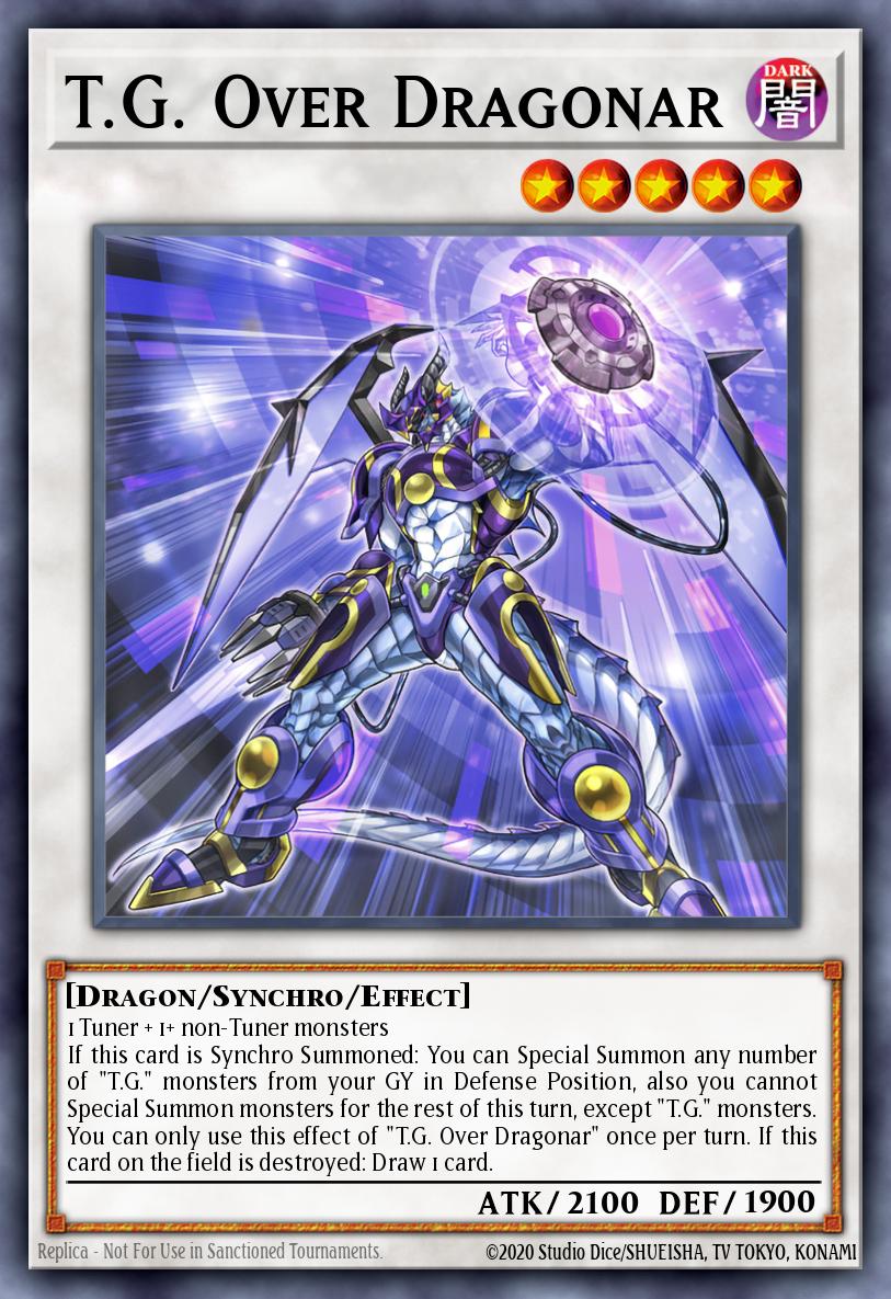 T.G. Over Dragonar Yu-Gi-Oh card