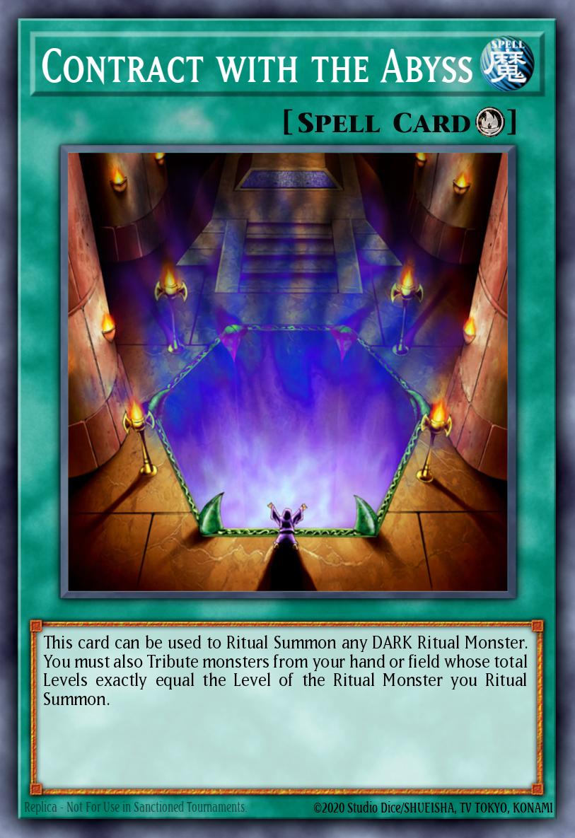 Contract with the Abyss Yu-Gi-Oh card
