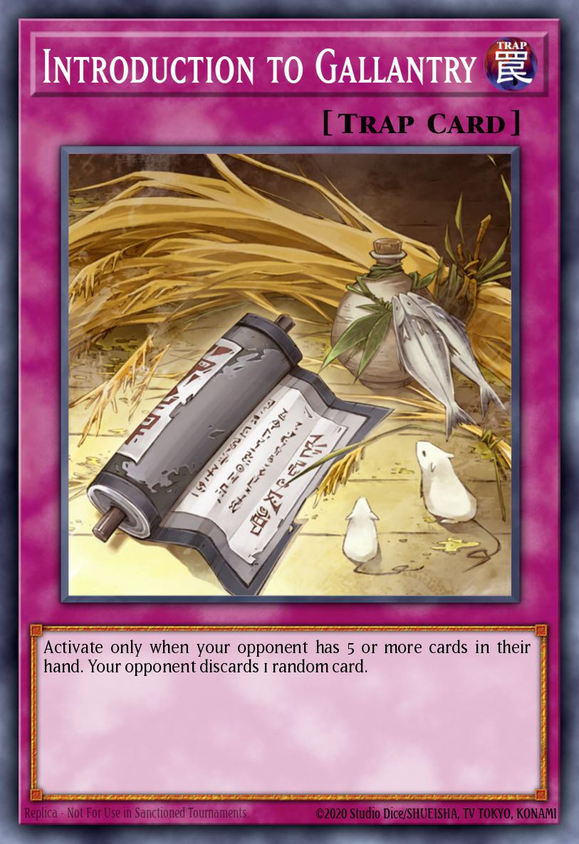 Introduction to Gallantry Yu-Gi-Oh card
