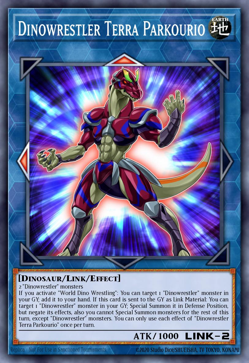 Dinowrestler Terra Parkourio Yu-Gi-Oh card