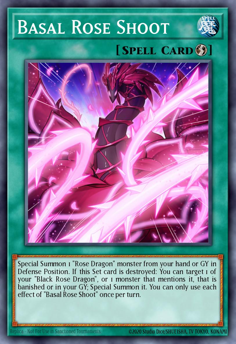 Basal Rose Shoot Yu-Gi-Oh card