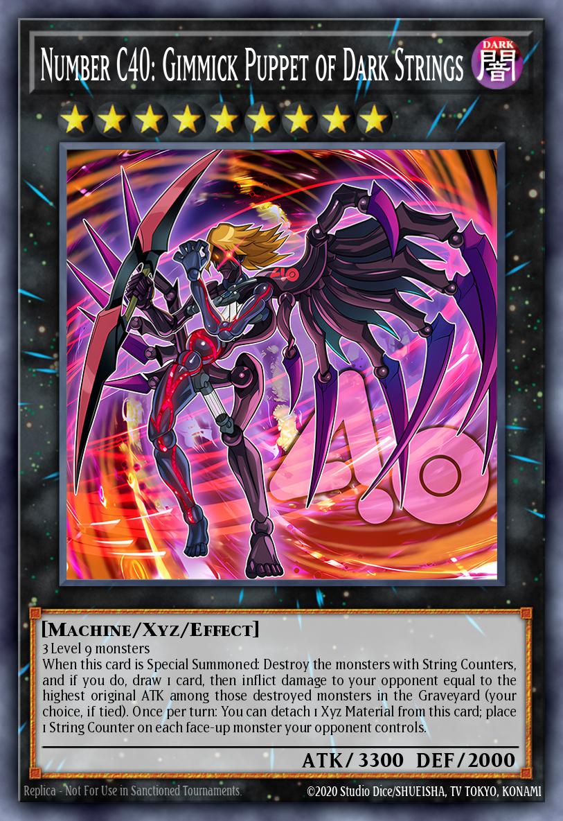 Number C40: Gimmick Puppet of Dark Strings Yu-Gi-Oh card