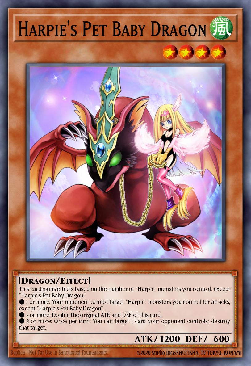 Harpie's Pet Baby Dragon Yu-Gi-Oh card