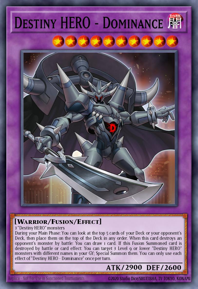 Destiny HERO - Dominance Yu-Gi-Oh card