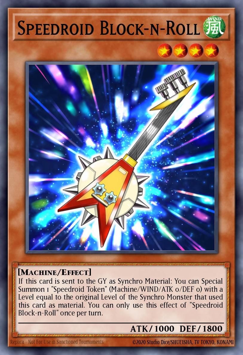 Speedroid Block-n-Roll Yu-Gi-Oh card