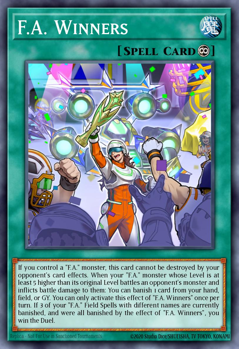 F.A. Winners Yu-Gi-Oh card