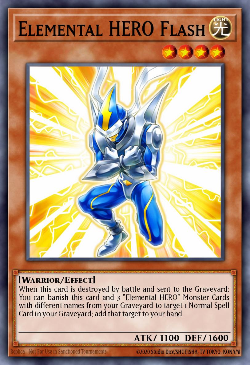 Elemental HERO Flash Yu-Gi-Oh card