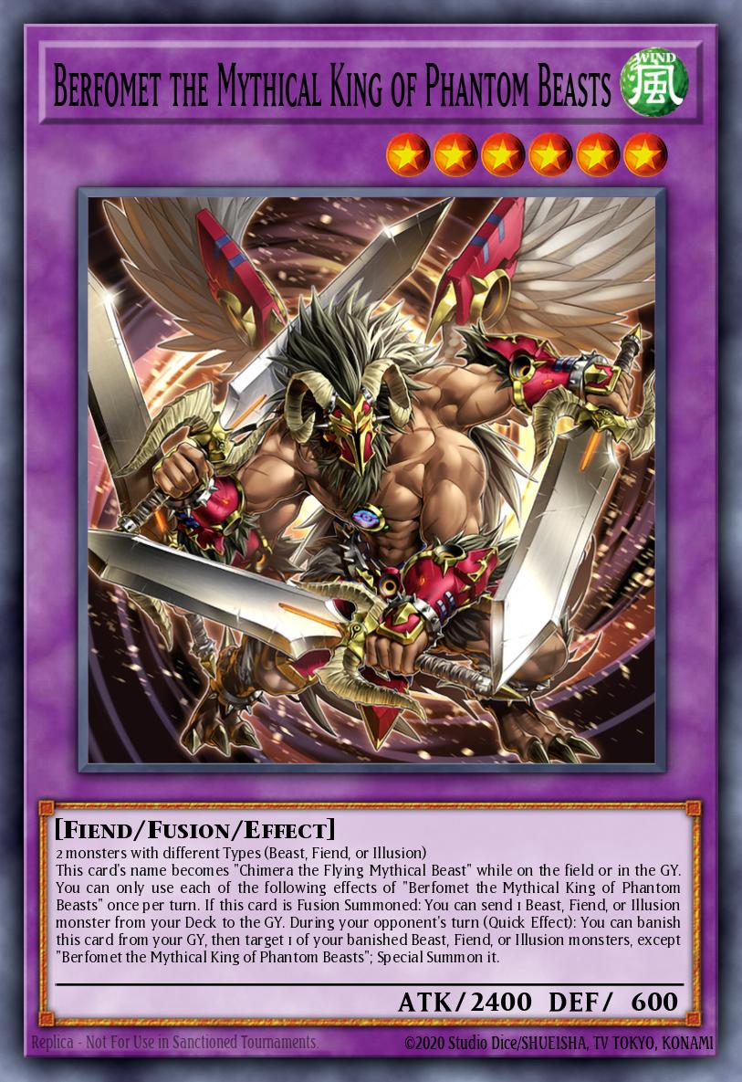 Berfomet the Mythical King of Phantom Beasts Yu-Gi-Oh card