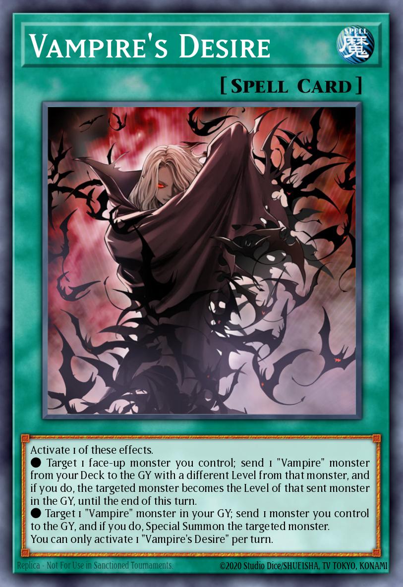 Vampire's Desire Yu-Gi-Oh card
