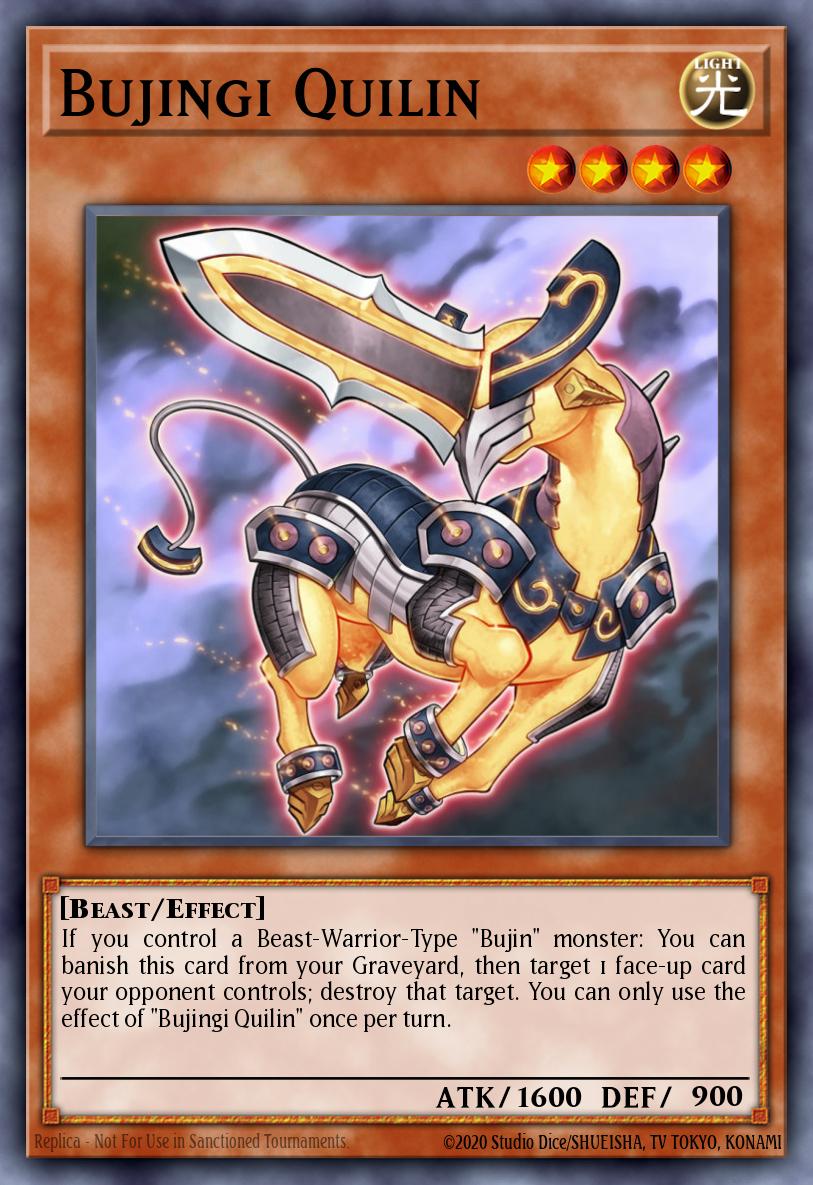 Bujingi Quilin Yu-Gi-Oh card
