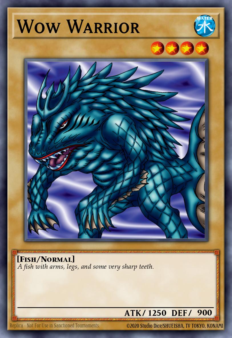 Wow Warrior Yu-Gi-Oh card