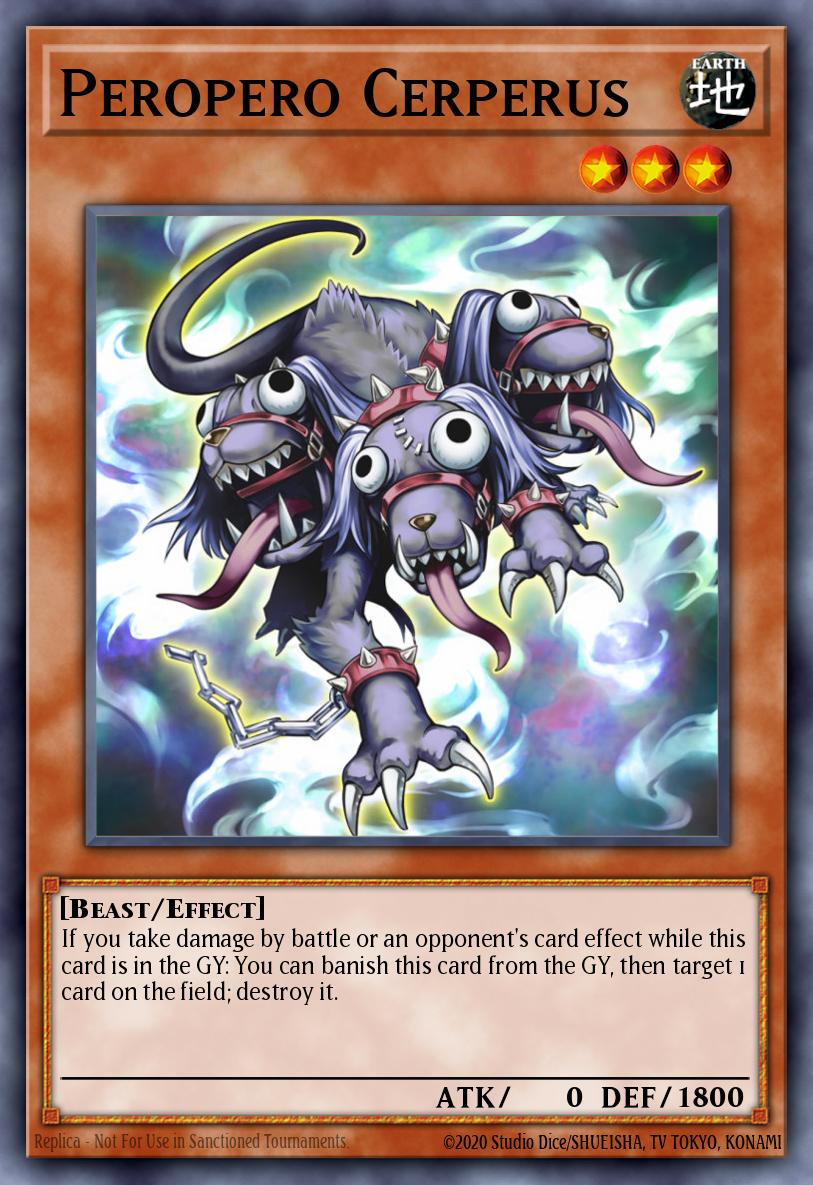 Peropero Cerperus Yu-Gi-Oh card