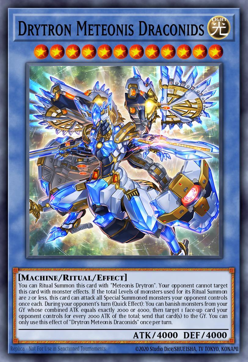 Drytron Meteonis Draconids Yu-Gi-Oh card