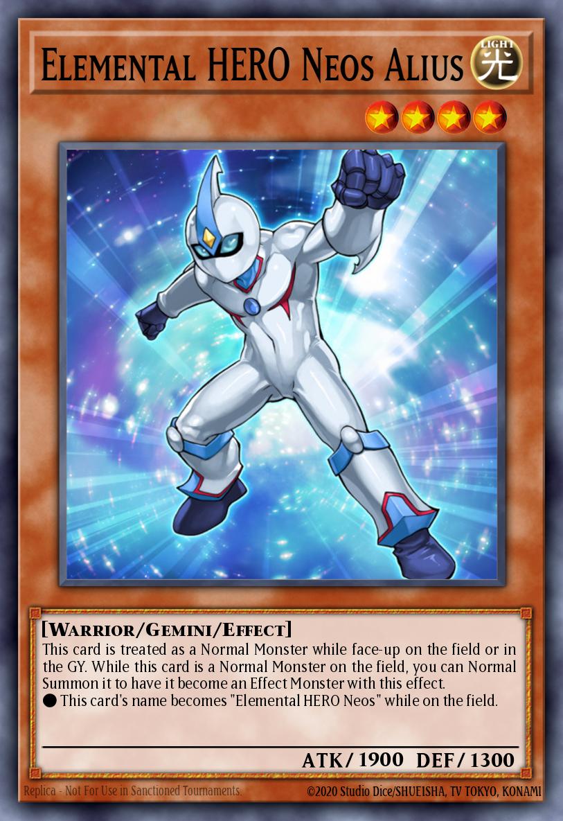 Elemental HERO Neos Alius Yu-Gi-Oh card