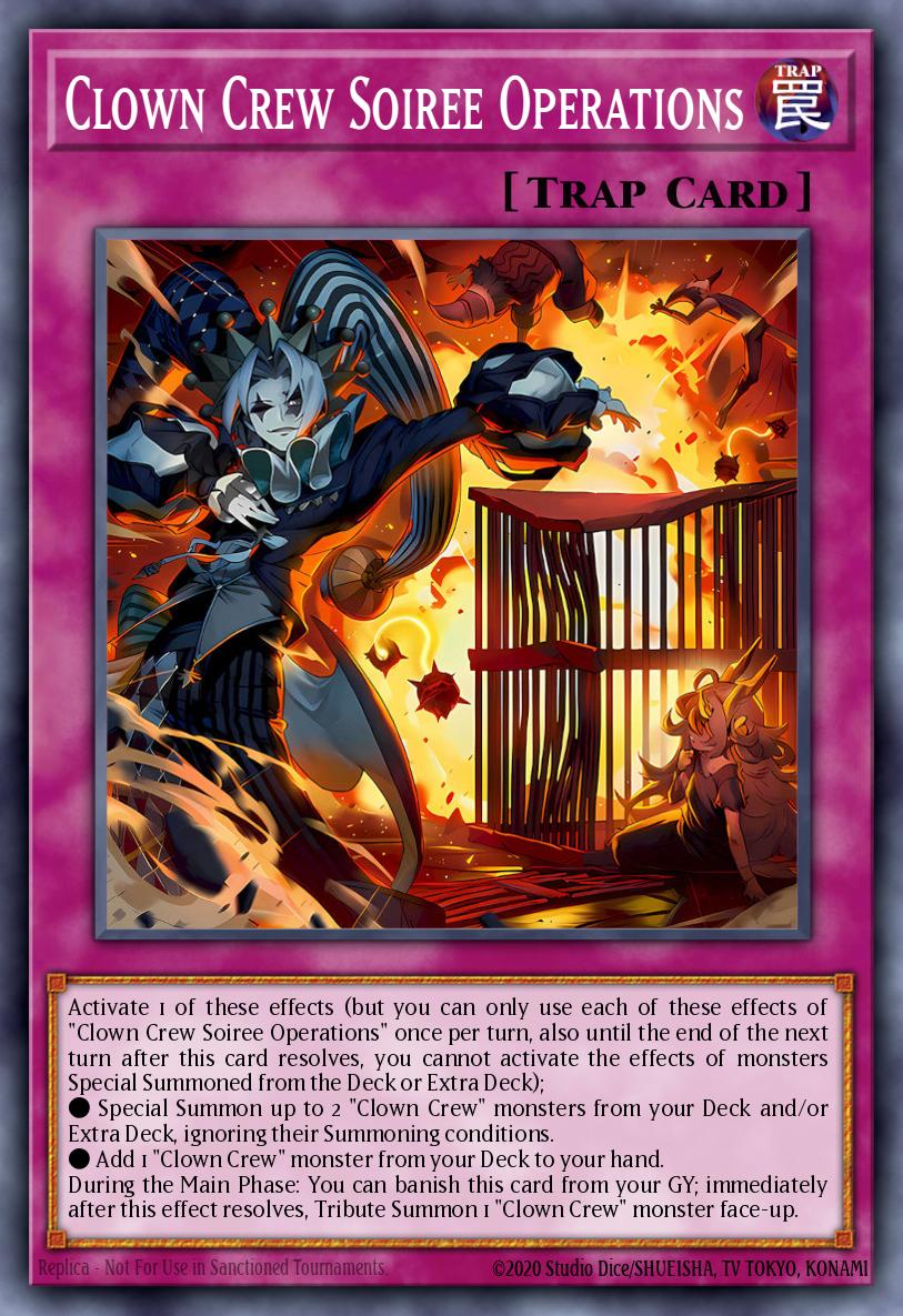 Clown Crew Soiree Operations Yu-Gi-Oh card