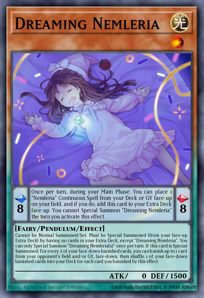 Dreaming Nemleria Yu-Gi-Oh card