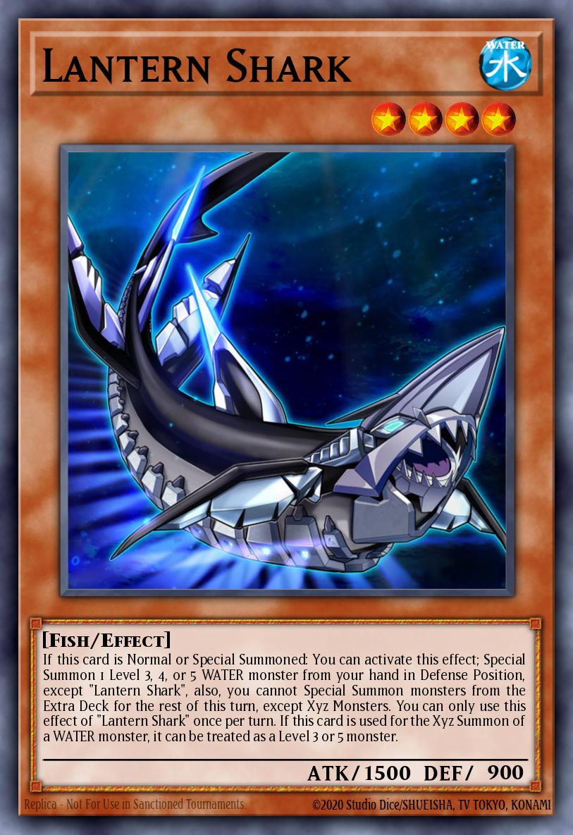 Lantern Shark Yu-Gi-Oh card