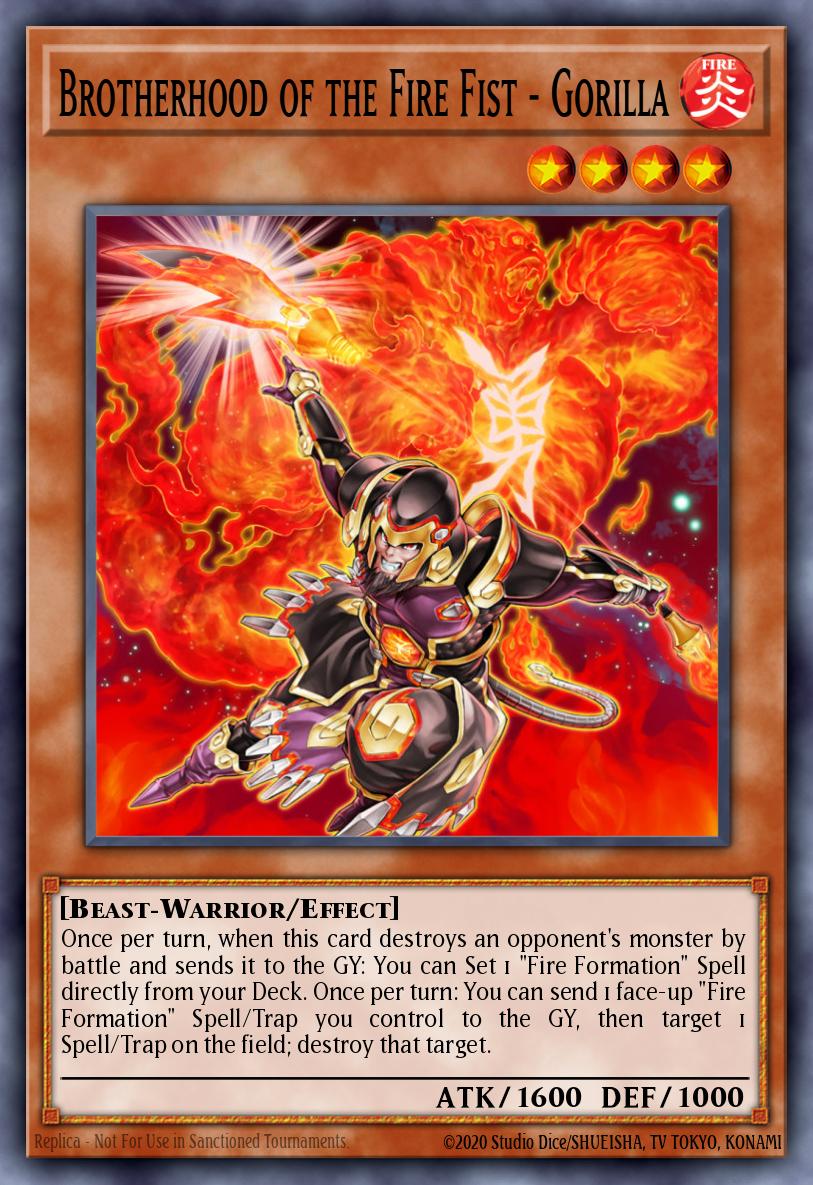Brotherhood of the Fire Fist - Gorilla Yu-Gi-Oh card