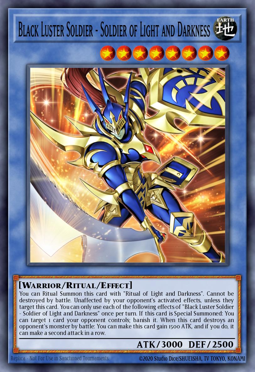 Black Luster Soldier - Soldier of Light and Darkness Yu-Gi-Oh card
