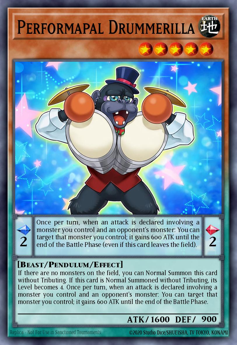 Performapal Drummerilla Yu-Gi-Oh card