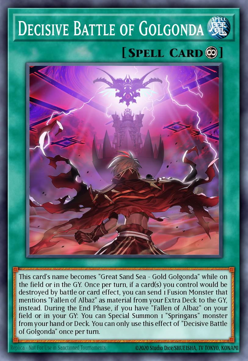 Decisive Battle of Golgonda Yu-Gi-Oh card