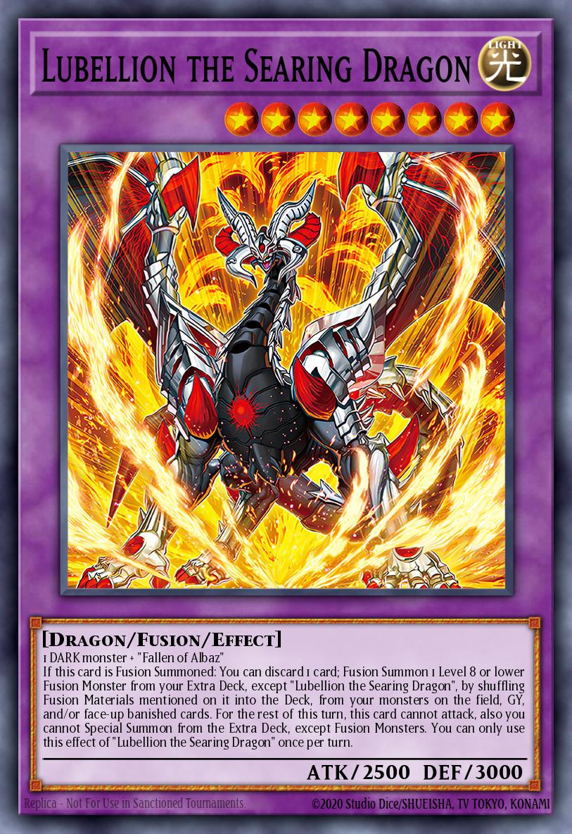 Lubellion the Searing Dragon Yu-Gi-Oh card