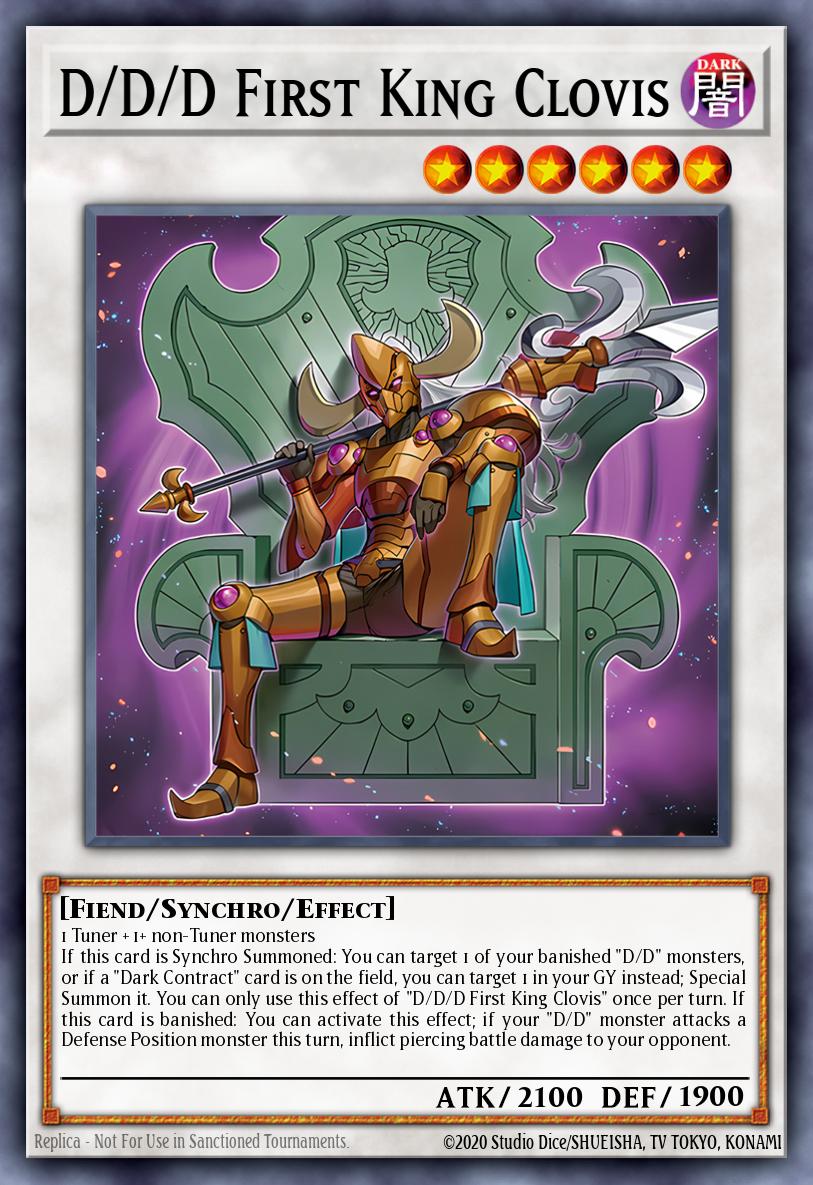 D/D/D First King Clovis Yu-Gi-Oh card