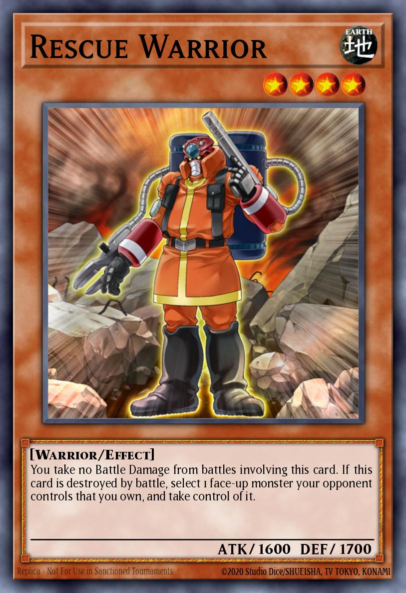 Rescue Warrior Yu-Gi-Oh card
