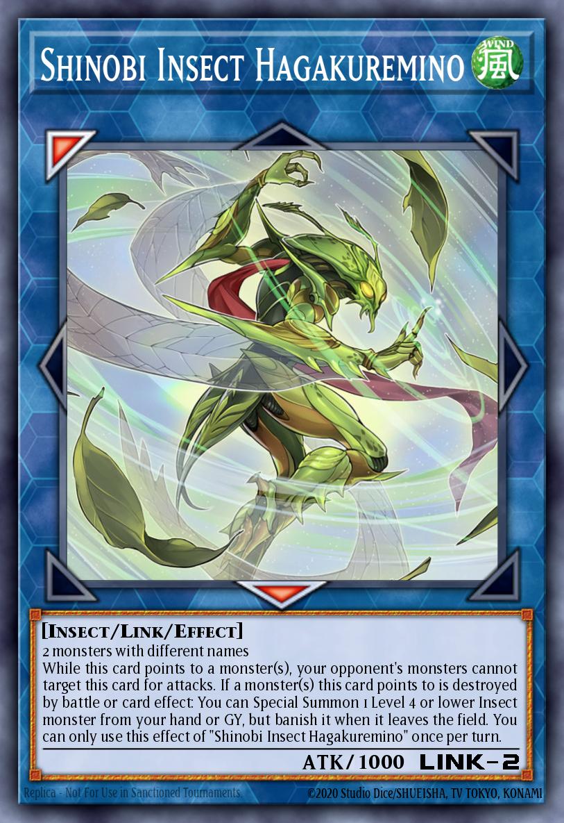 Shinobi Insect Hagakuremino Yu-Gi-Oh card