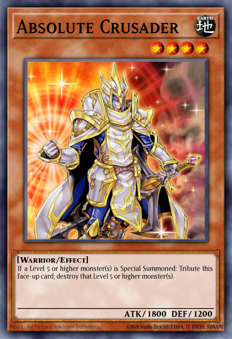 Absolute Crusader Yu-Gi-Oh card
