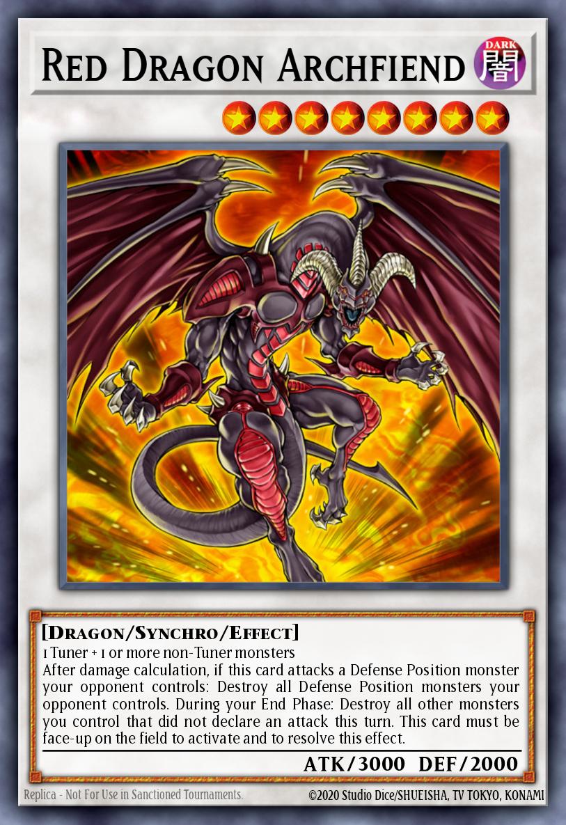 Red Dragon Archfiend Yu-Gi-Oh card