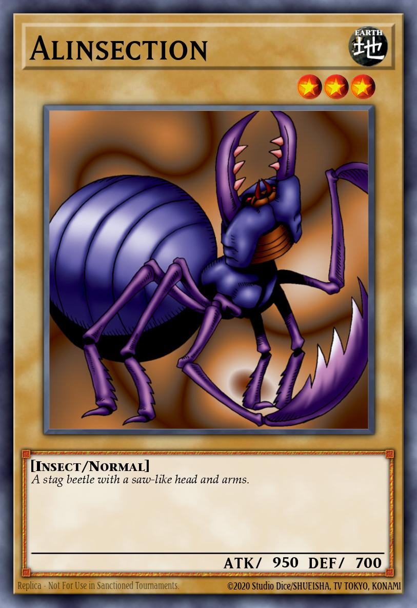 Alinsection Yu-Gi-Oh card