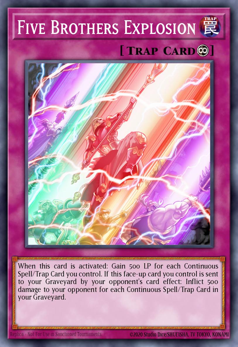 Five Brothers Explosion Yu-Gi-Oh card