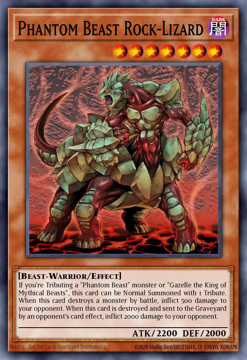 Phantom Beast Rock-Lizard Yu-Gi-Oh card