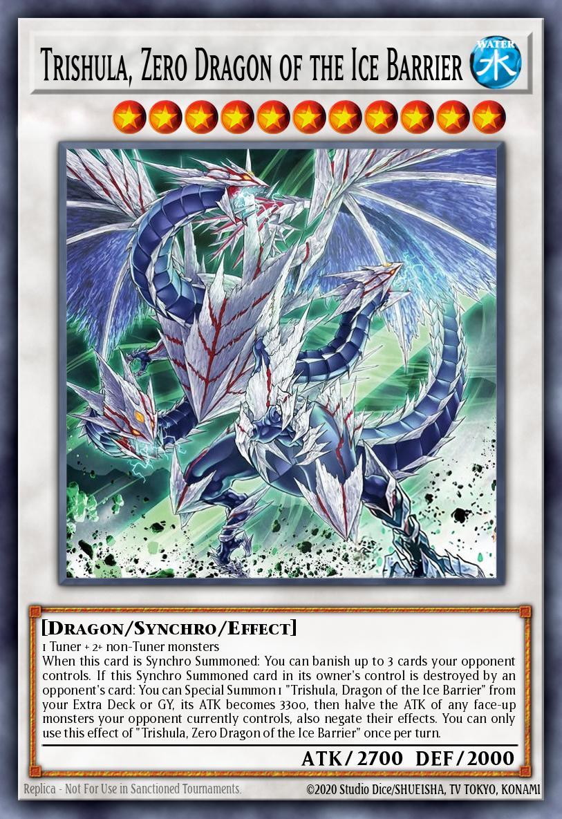 Trishula, Zero Dragon of the Ice Barrier Yu-Gi-Oh card
